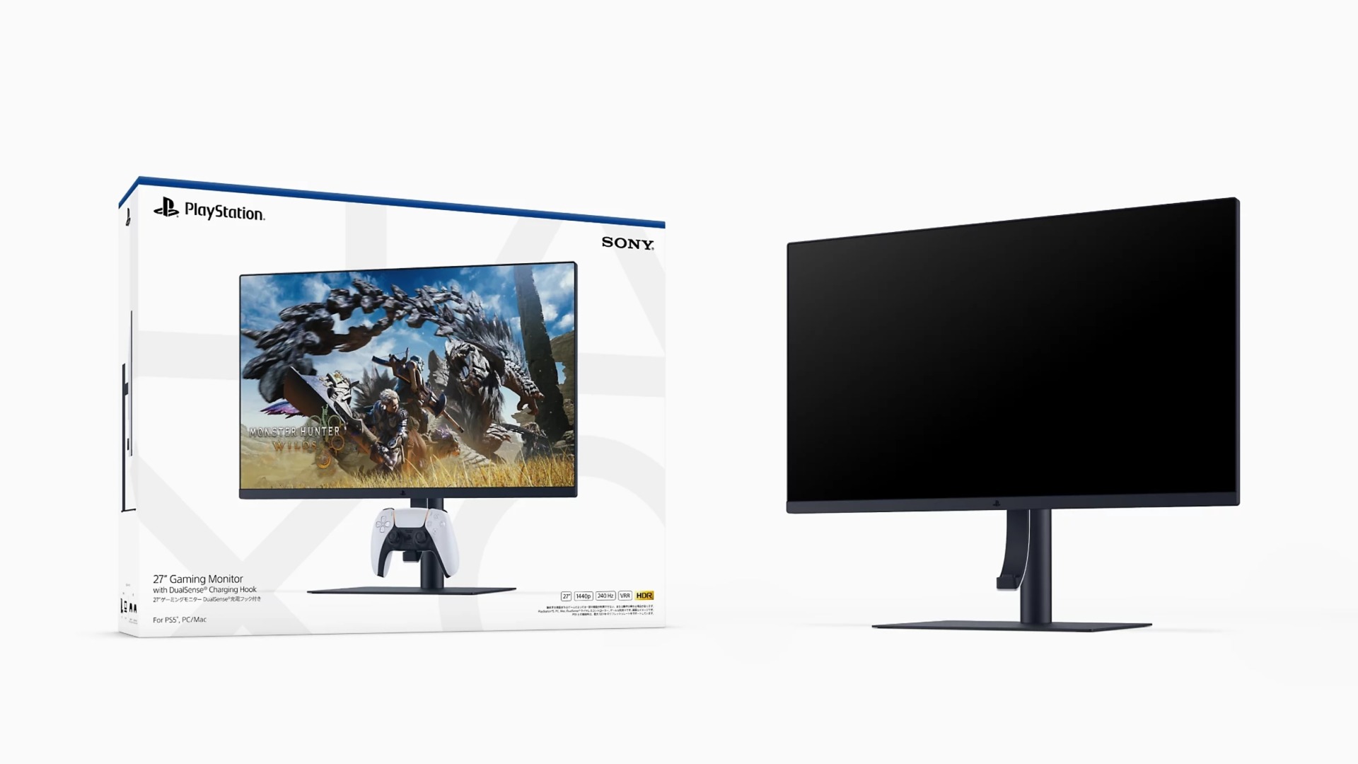 PlayStation「27″ゲーミングモニター DualSense®充電フック付き」CFI