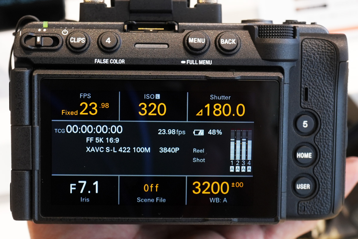 FX5 ILME-FX5 背面モニター