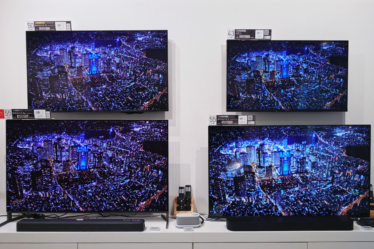 BRAVIA 8 II K-55XR80M2 比較展示