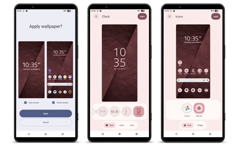 Xperia Android 17 壁紙とスタイル