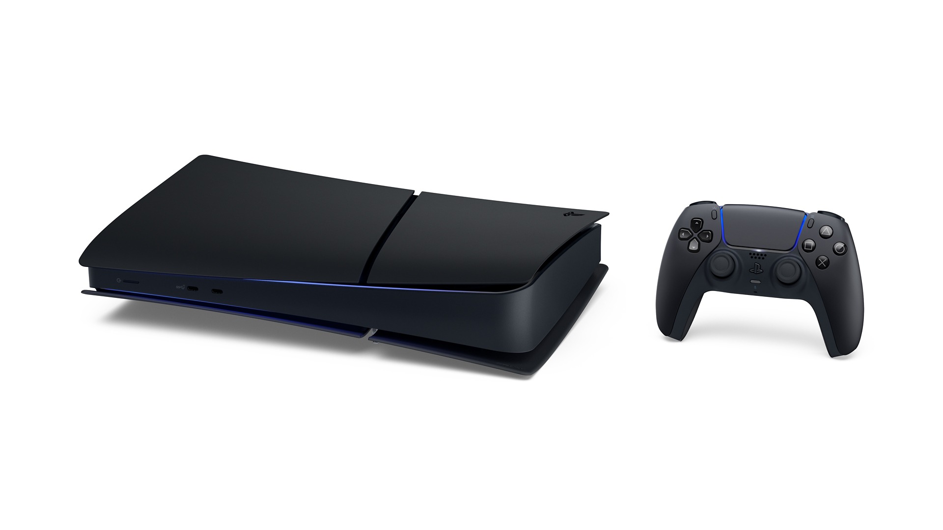 PlayStation 5 デジタル・エディション ミッドナイト ブラック 日本語専用 CFI-2200B02S 横置き 正面