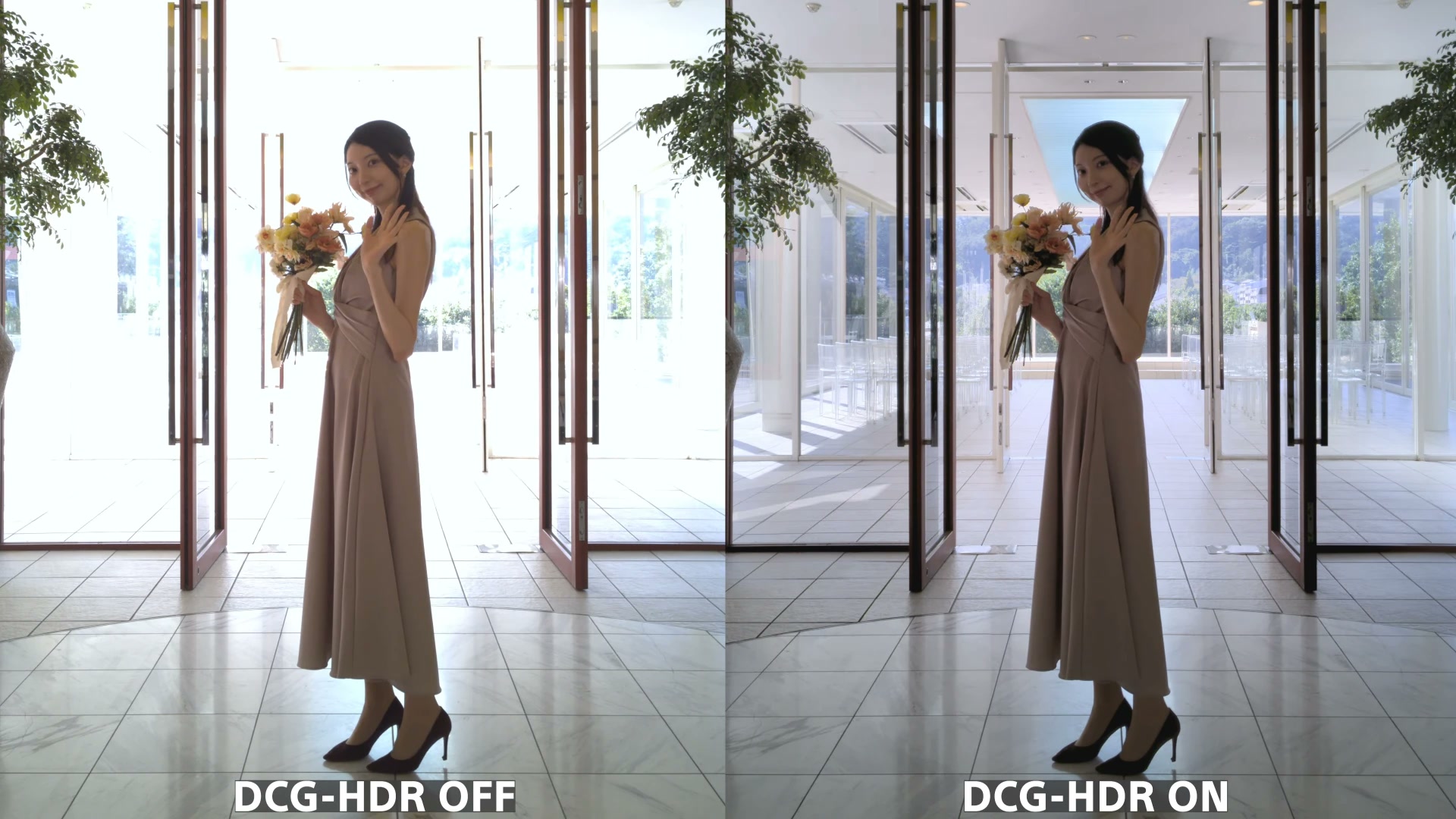 DCG-HDRのオフとオンで撮った室内の比較