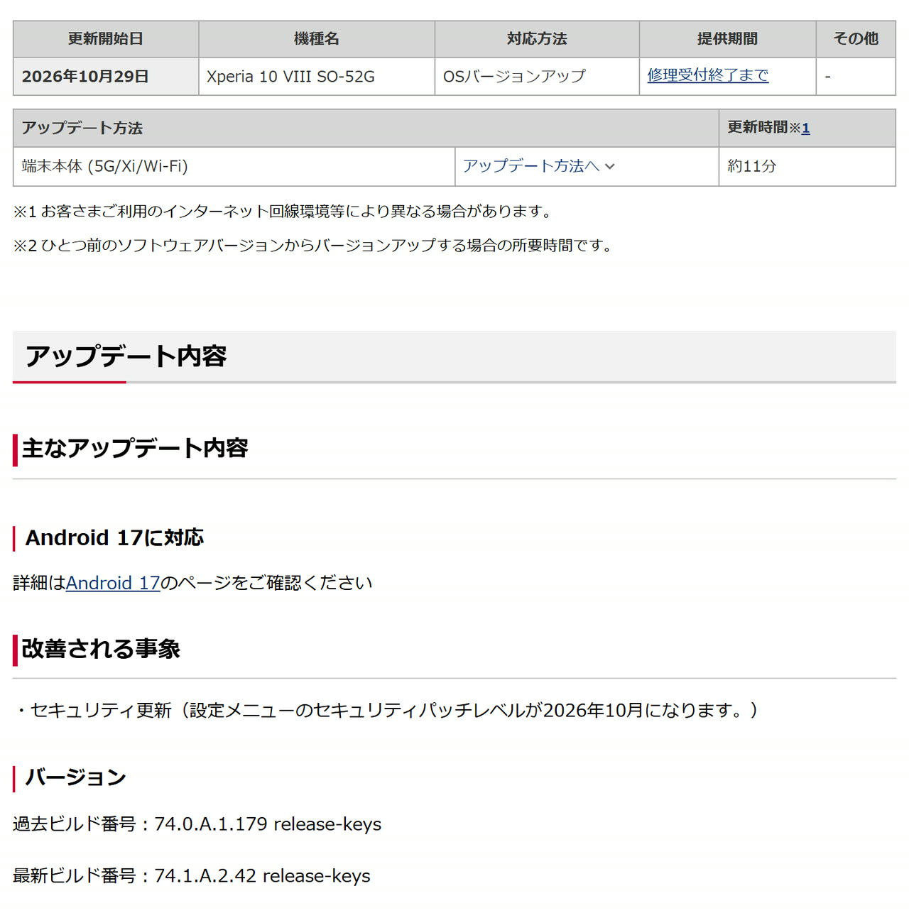 Xperia 10 VIII「SO-52G」